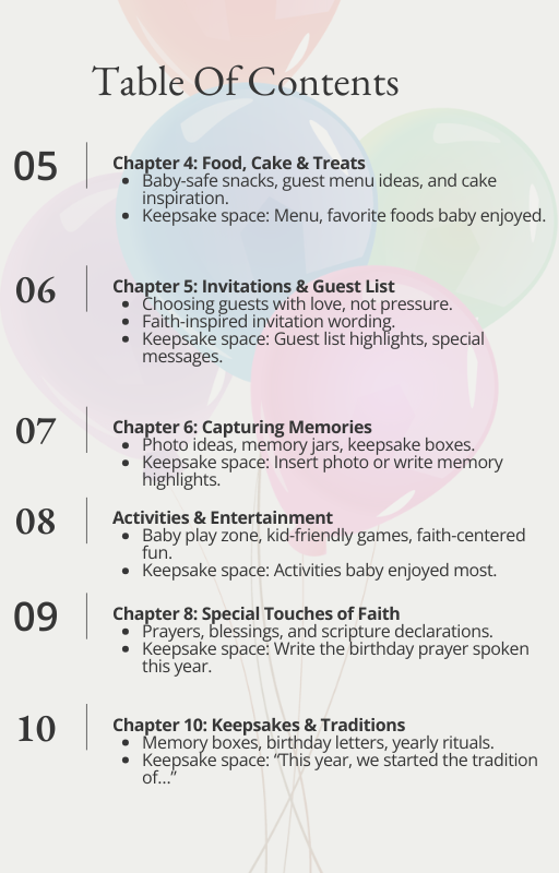 Celebrating God’s Gift: A Christian Parent’s Birthday Keepsake & Guide (Digital Download)