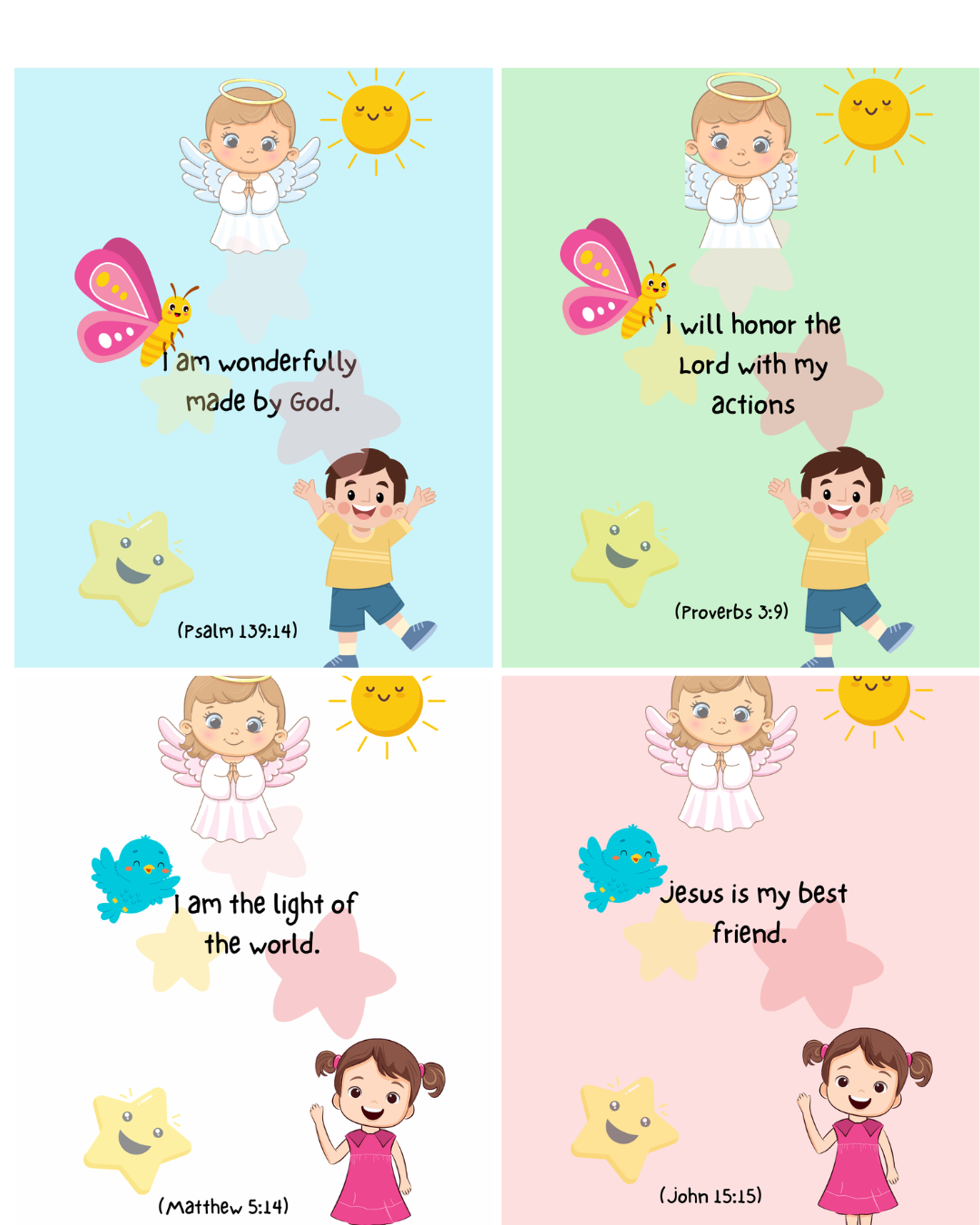 Raising Godly Kids Affirmations – Growth Pack(Digital Print) 🌱✨