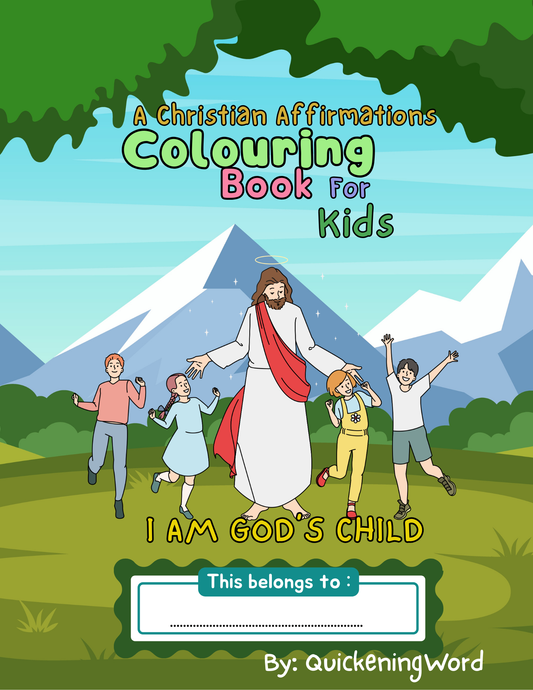 Christian Affirmations Coloring Book for Kids!