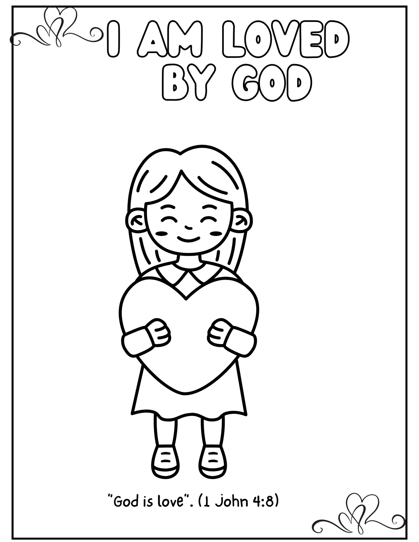 Christian Affirmations Coloring Book for Kids!