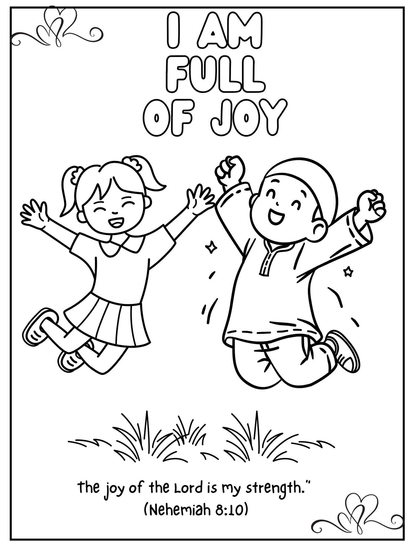 Christian Affirmations Coloring Book for Kids!